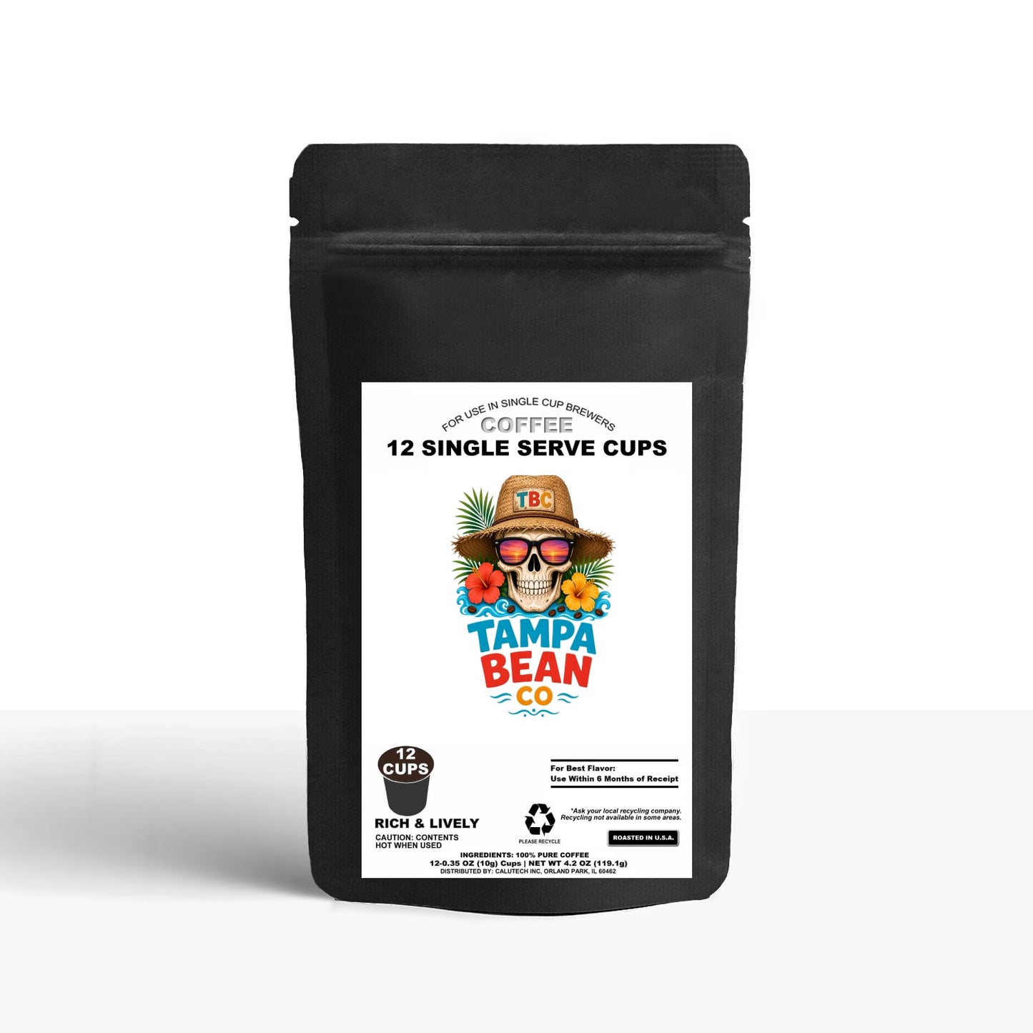 12 Pack Single Serve Coffee Capsules